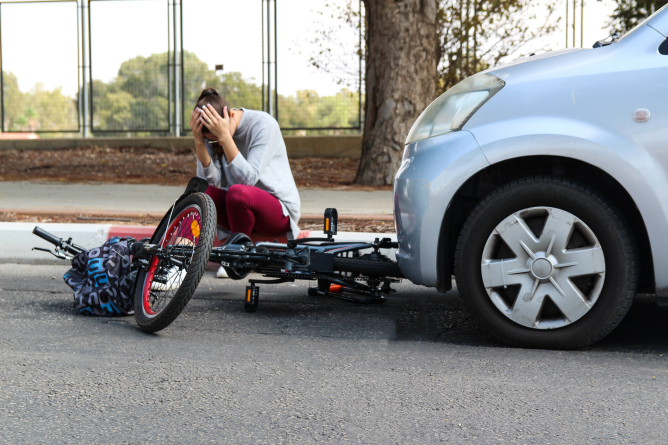 Bicycle And Car Accident