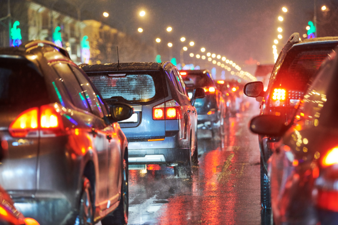 The Number of Cars on the Road During the Holidays