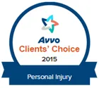 Avvo Clients’ Choice 2015 Personal Injury badge