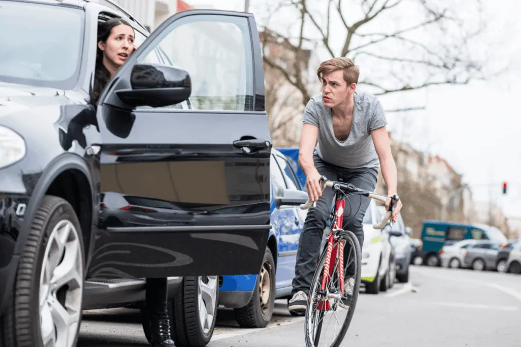 Car Door Bicycle Accident